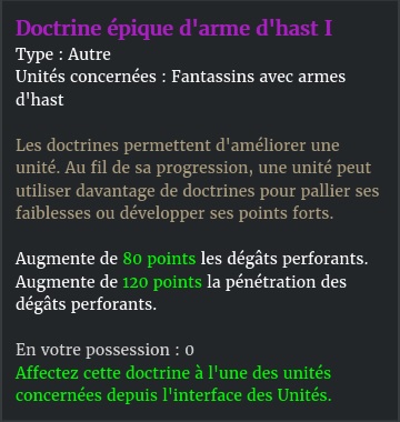 doctrine arme hast 1 description violet