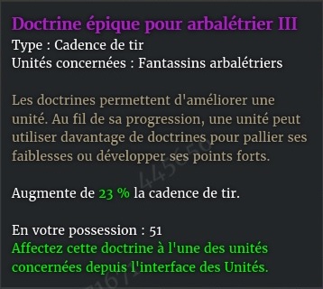 doctrine arbaletrier 3 description violet