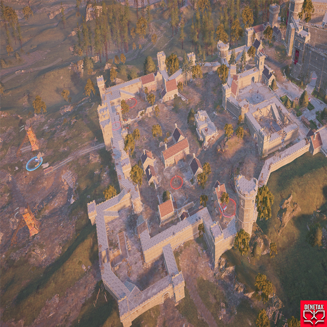 Chateau alnwick 3D map cb