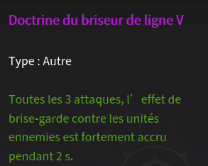 Doctrine Briseur de ligne description