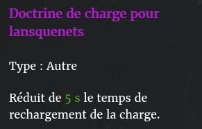Doctrine charge lansquenets description