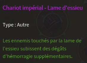 Doctrine chariot lame essieu description