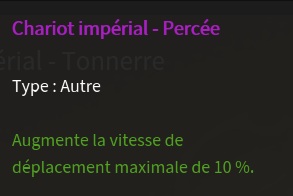 Doctrine chariot percée  description