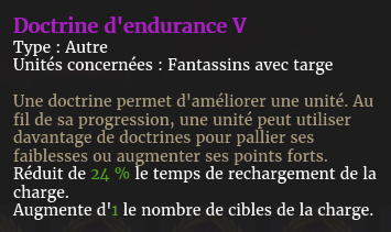 Doctrine endurance V description