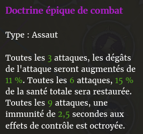 Doctrine combat description