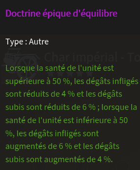 Doctrine epique d'équilibre description