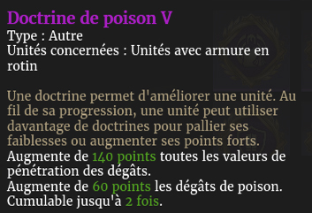 Doctrine poison V description