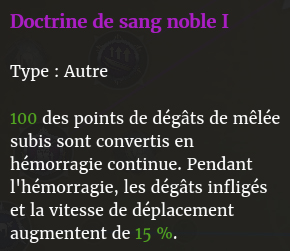 Doctrine de sang noble I description