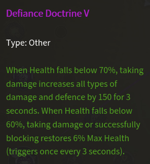 doctrine degats contondant description vert