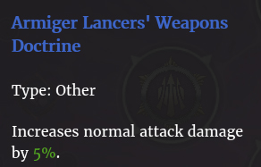 Doctrine armes lanciers ribauds description