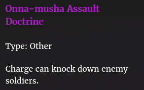 Doctrine assaut onna bugeishas description