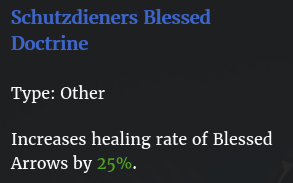 Doctrine bénédiction pour schutzdieners description