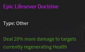 doctrine degats contondant description vert