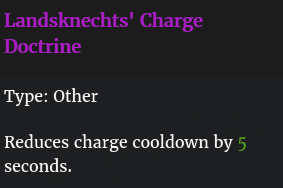 Doctrine charge lansquenets description