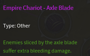 Doctrine chariot lame essieu description