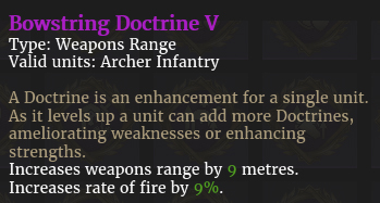 Doctrine corde d'arc V description