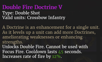 Doctrine Double tir V description