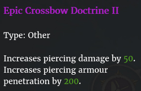 Doctrine pour arbalétiers II description