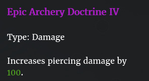 Doctrine archers IV description