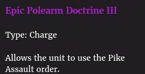 Doctrine arme d'hast III description