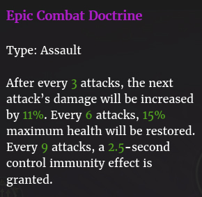 Doctrine épique de combat description