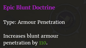 Doctrine épique contondance description