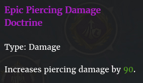 Doctrine dégâts perforants description