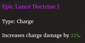 Doctrine lanciers montés I description