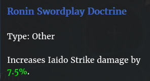 Doctrine escrime ronins description