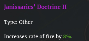 Doctrine janissaires II description