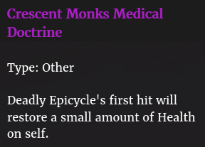 Doctrine médicale moines croissant description