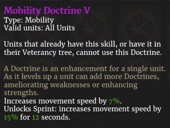 Doctrine mobilité V description