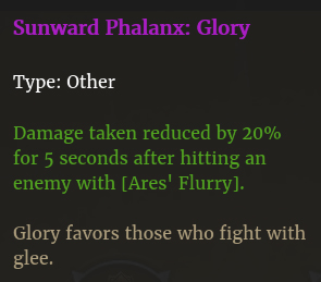 Doctrine phalange gloire description