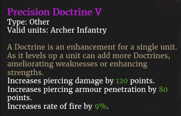 Doctrine précision V description