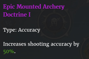 Doctrine archers montés I description