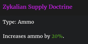 Doctrine ravitaillement zykaliens description