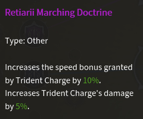 Doctrine de marche pour rétiaires description
