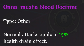 Doctrine sang onna bugeishas description