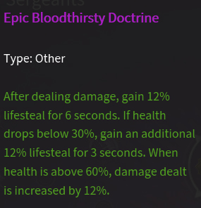 Doctrine sanguinaire description