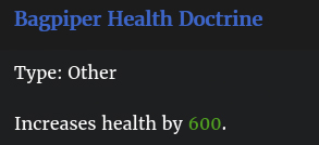 Doctrine santé cornemuseurs description