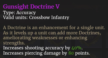 Doctrine visée V description