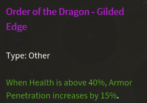 Doctrine Tranchant doré description