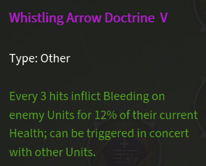 Doctrine sifflante V description