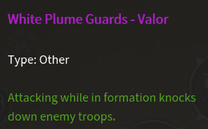 Valor description