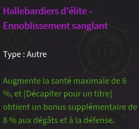 Doctrine halberd ennoblissement description