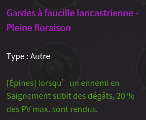 doctrine degats contondant description vert