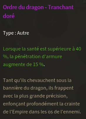 Doctrine Tranchant doré description