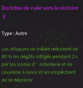 Doctrine ruée vers la victoire description