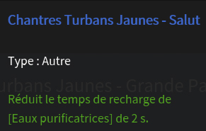 Turban jaune Salut description