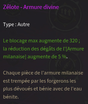 Doctrine Armure divine description